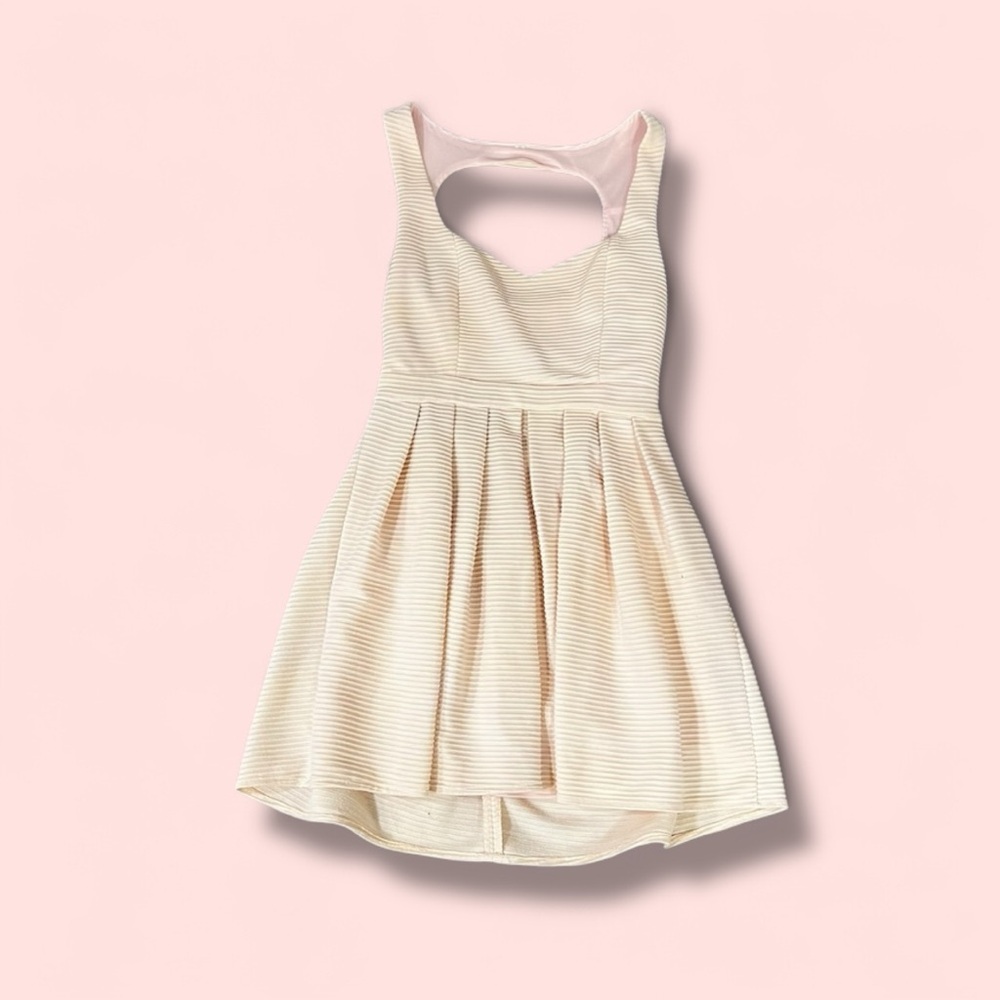 Cream Sleeveless Dress